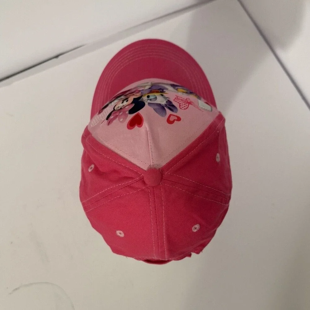 Disney Pink Strapback Hat Graphic‎ Minnie Mouse Daisy Duck-One Size